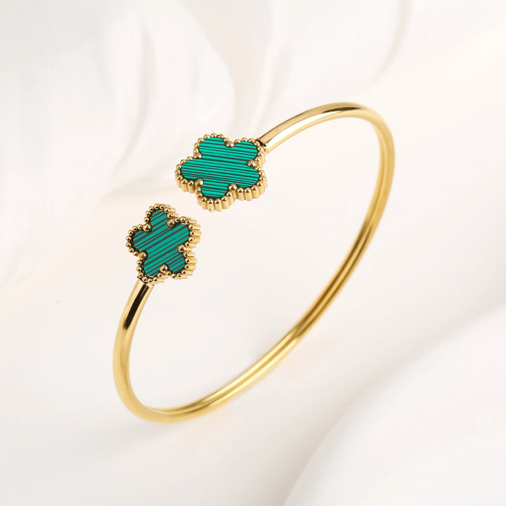 Tenley Five Leaf Clover Bangle
