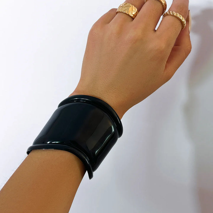 Pharoah Wide Metal Cuff Bracelet