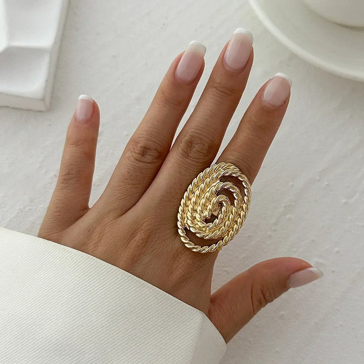 Wilhelmina Braided Swirl Ring
