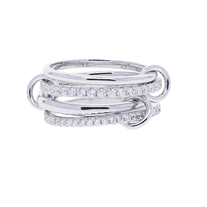Gianna Interlocked Stone Rings
