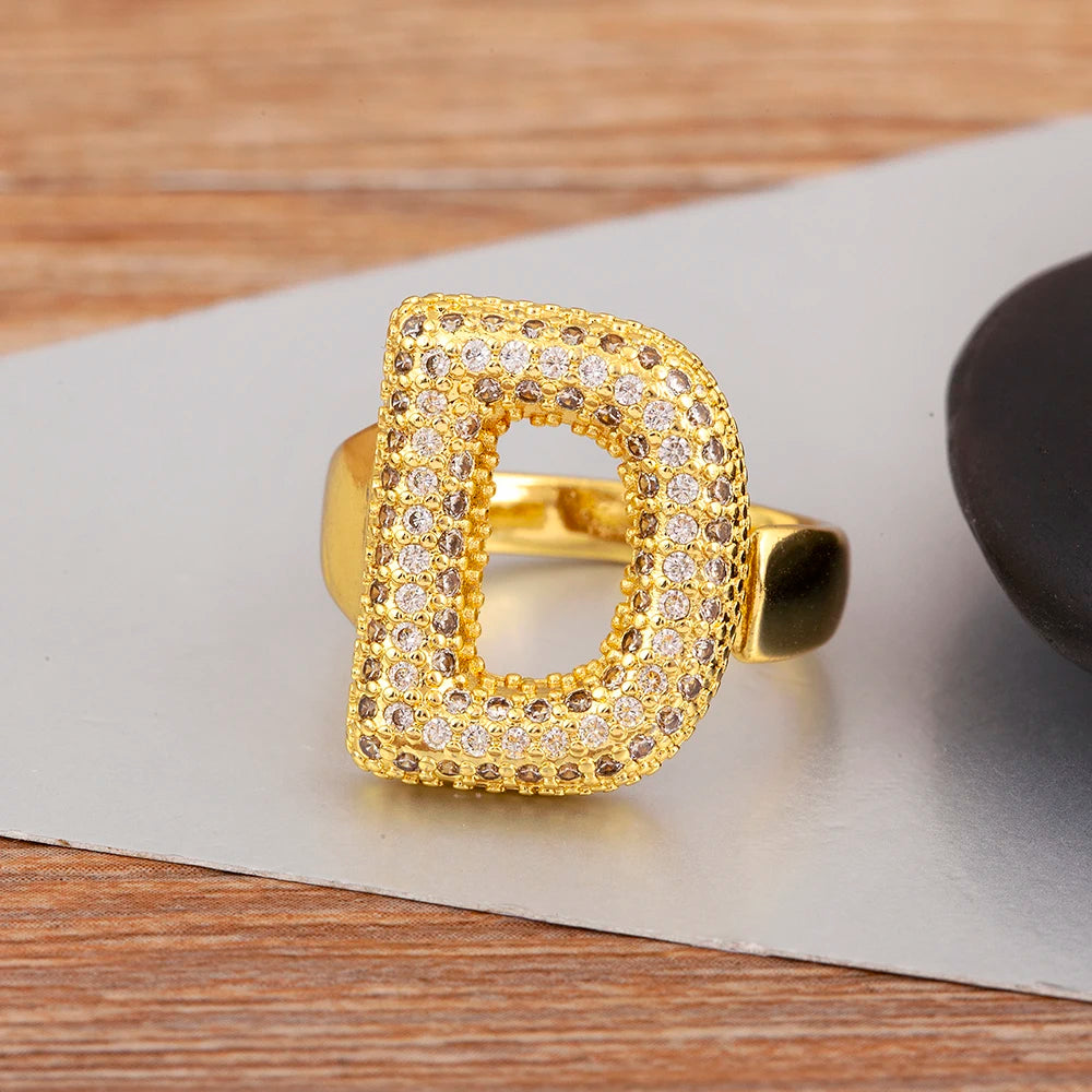 Rosa Letter Ring