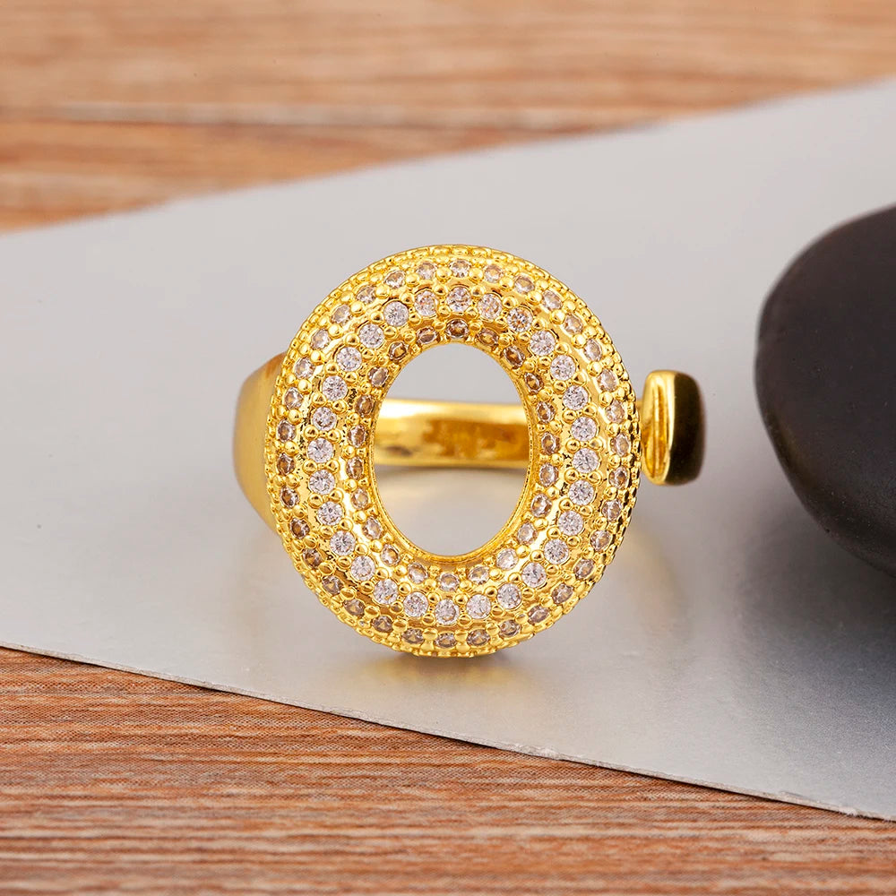 Rosa Letter Ring
