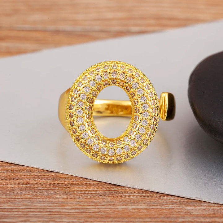 Rosa Letter Ring