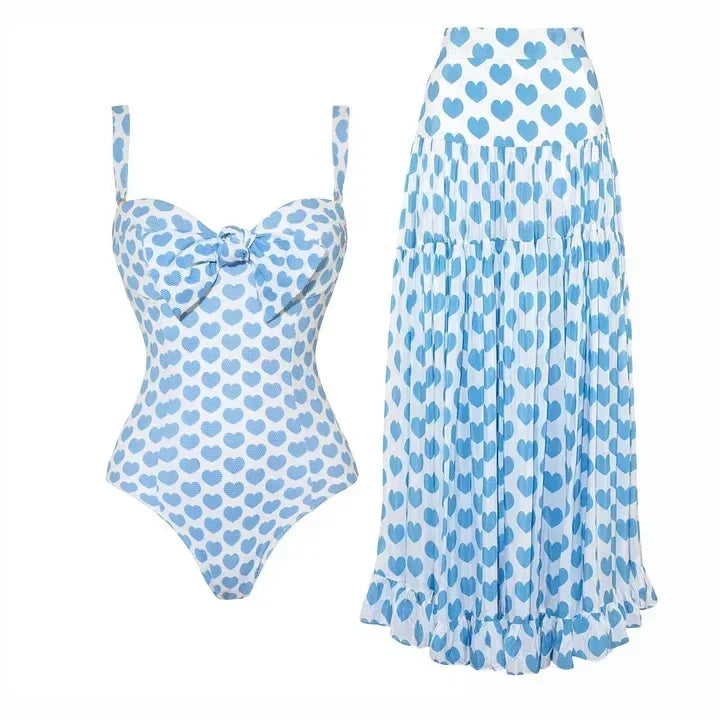 Evie Swimsuit Maxi Skirt Set