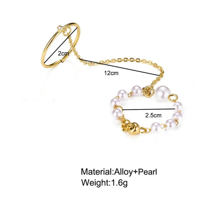 Zelda Pearl Chain Link Rings