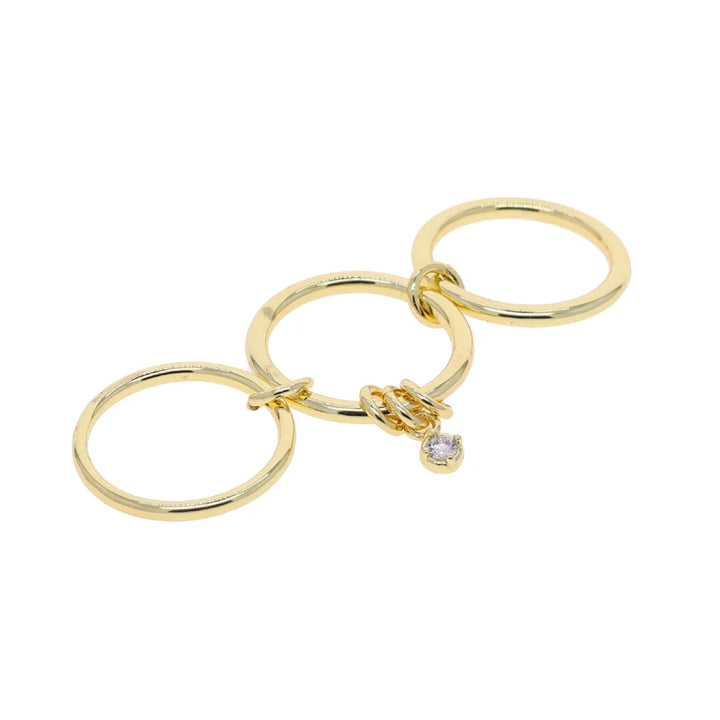 Gianna Interlocked Stone Rings