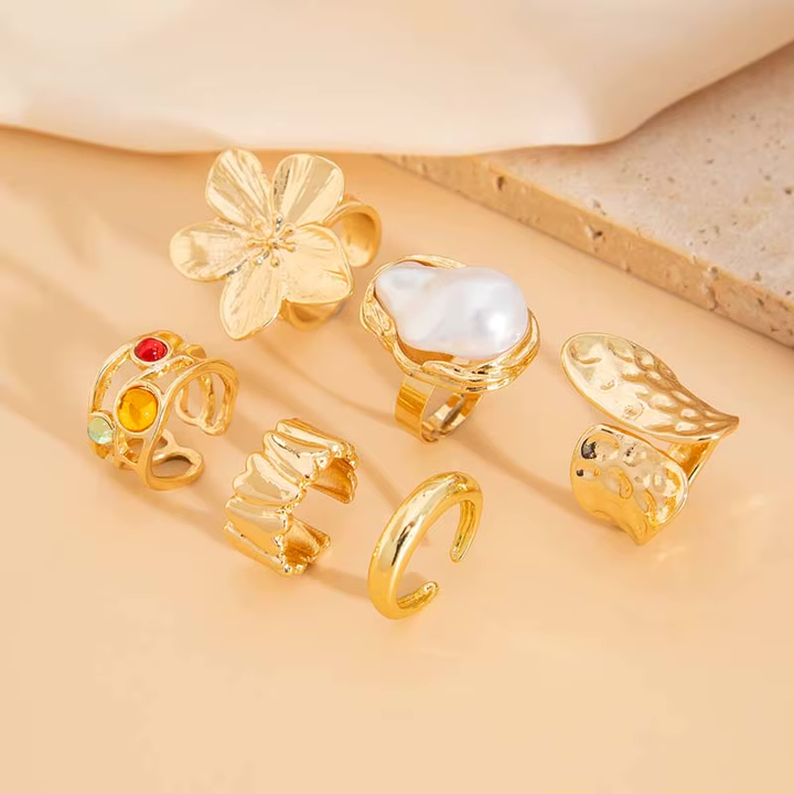 Isla 6 Piece Spring Ring Set