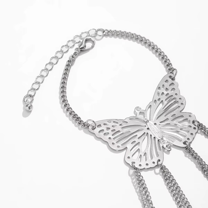 Sloan Finger Chain Butterfly Bracelet
