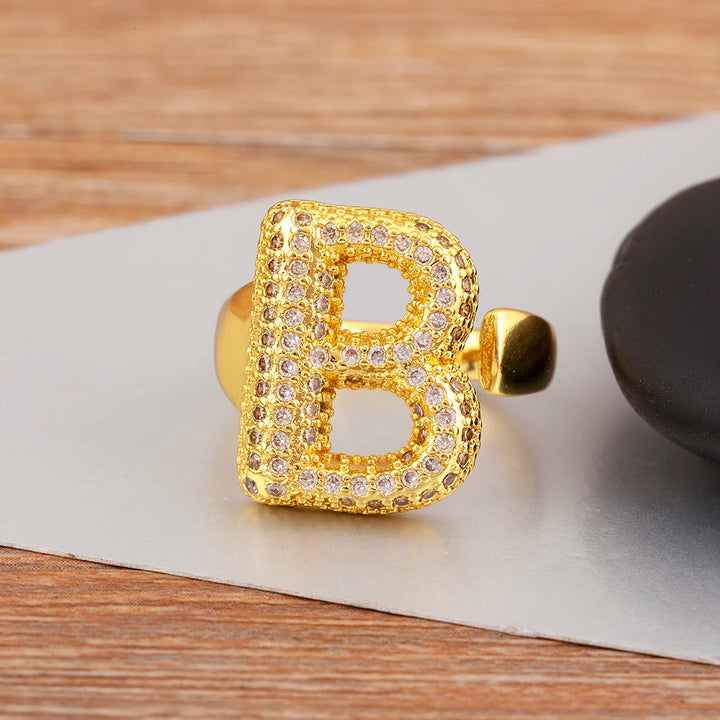 Rosa Letter Ring
