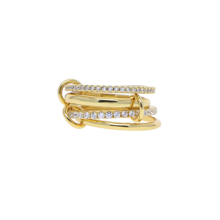Gianna Interlocked Stone Rings