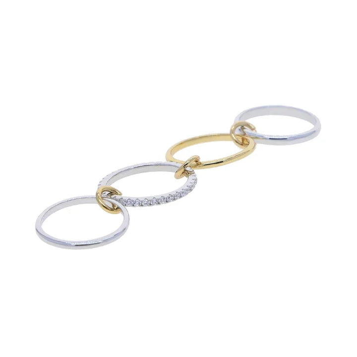 Gianna Interlocked Stone Rings