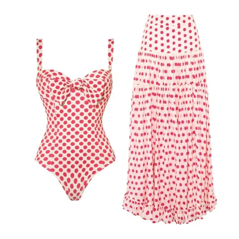 Evie Swimsuit Maxi Skirt Set
