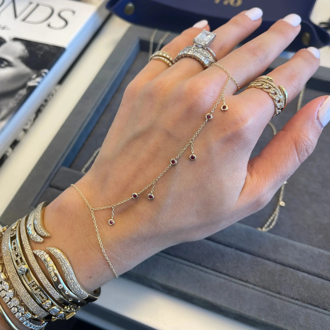 Hollis Tassel Hand Chain Bracelet