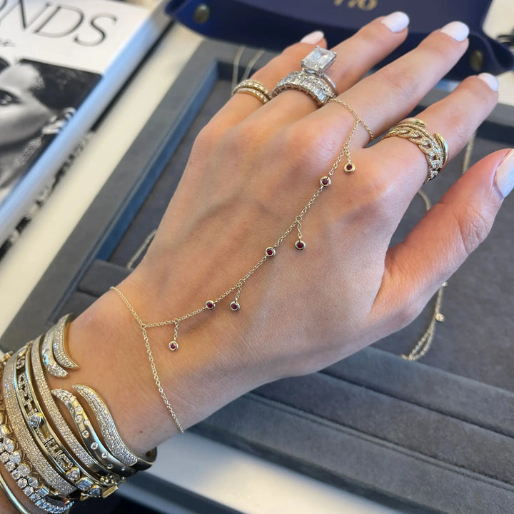 Hollis Tassel Hand Chain Bracelet