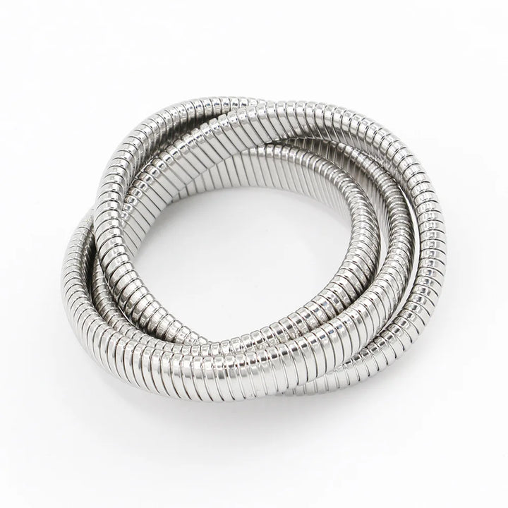 Nina Three Laps Cable Braid Bracelet