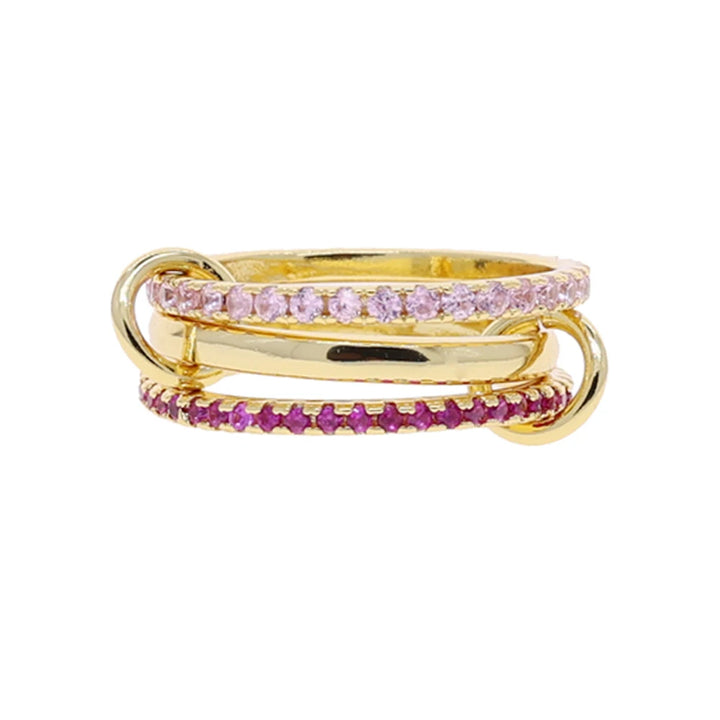 Gianna Interlocked Stone Rings
