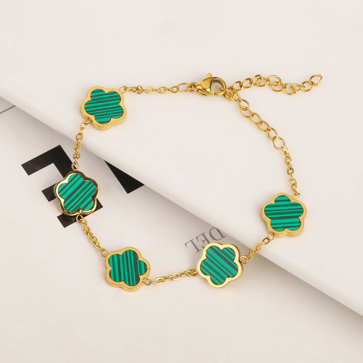 Belle Five Leaf Clover Bracelet