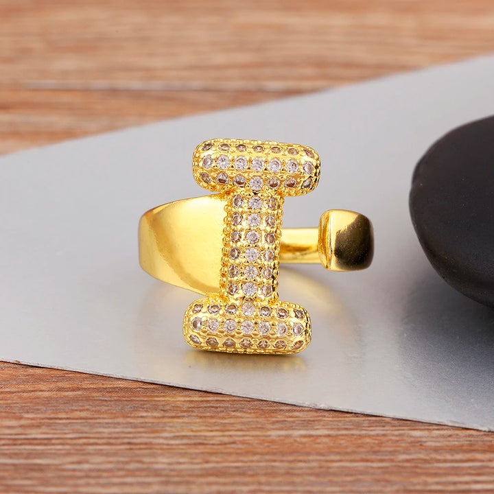 Rosa Letter Ring