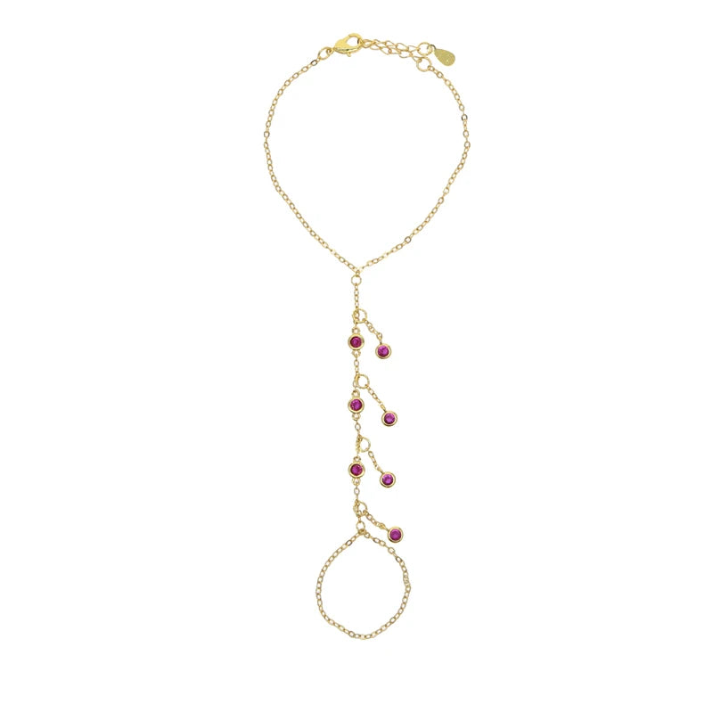 Hollis Tassel Hand Chain Bracelet