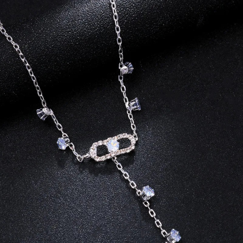 Iris Micro Pave Clip Point Hand Chain