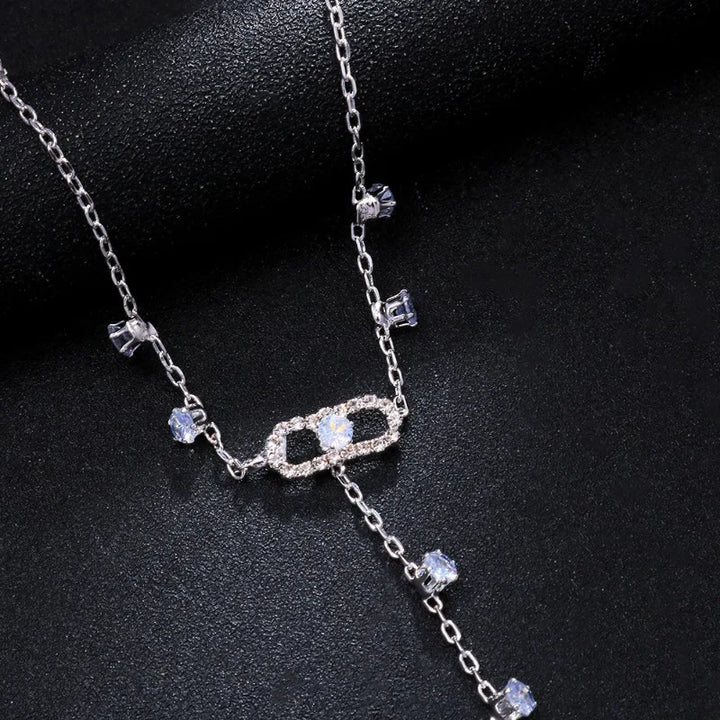 Iris Micro Pave Clip Point Hand Chain
