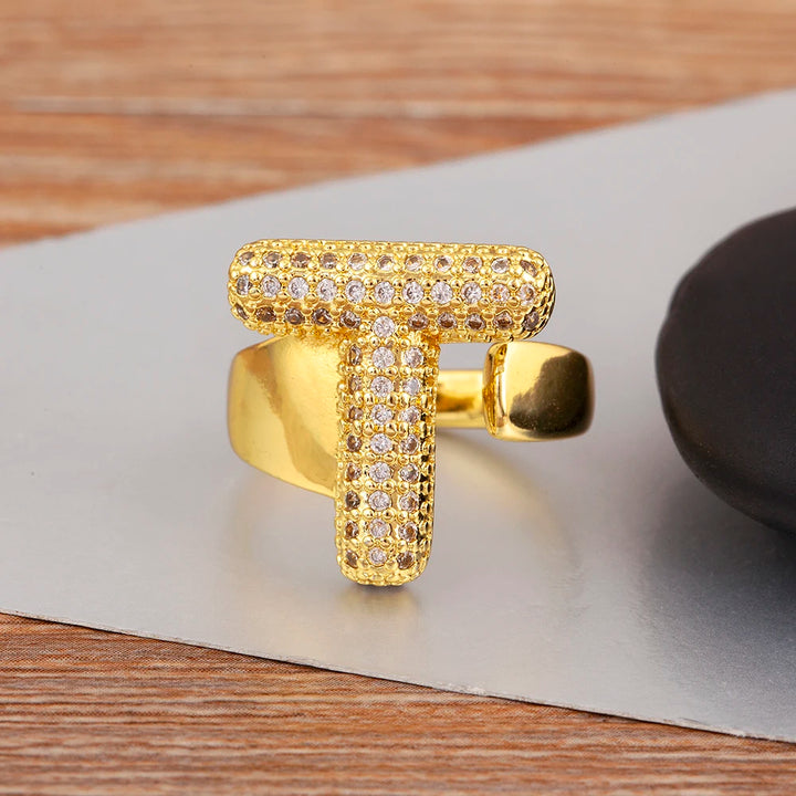Rosa Letter Ring