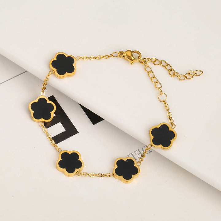 Belle Five Leaf Clover Bracelet