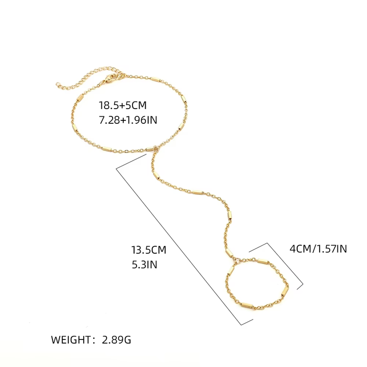 Jovie Bar Point Hand Chain