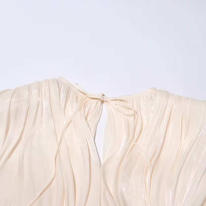 Presley Fully-Pleated Ruffled Mini Dress