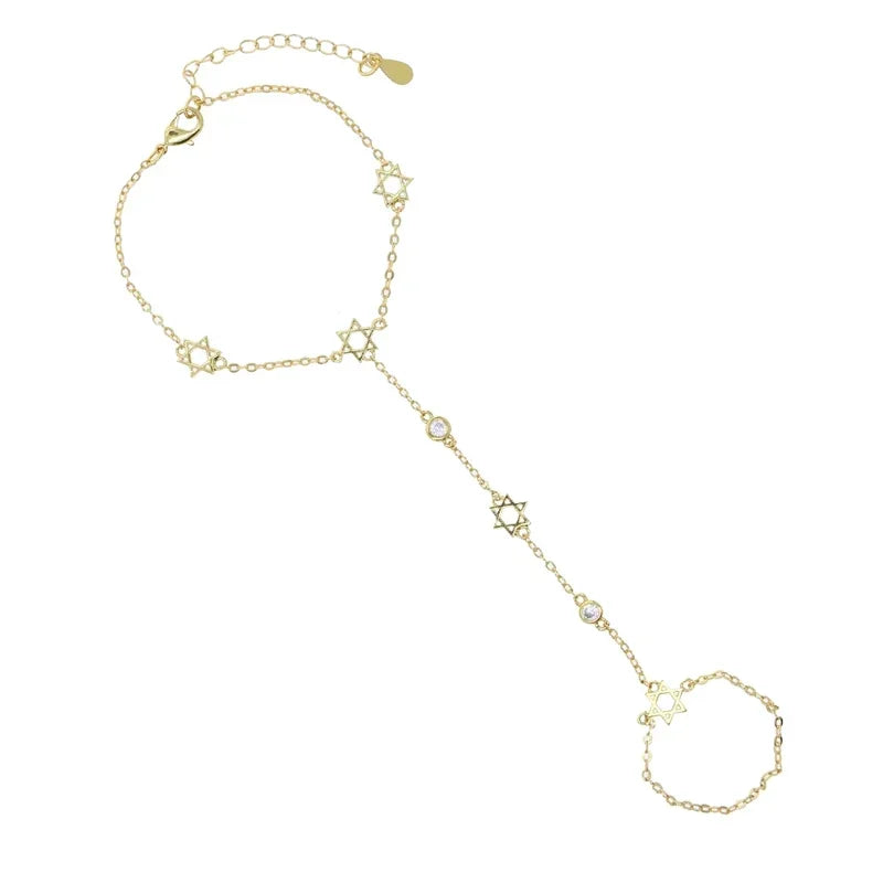 Skylar 6 Point Star Hand Chain