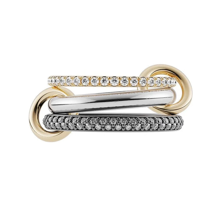 Gianna Interlocked Stone Rings