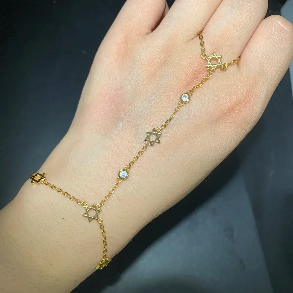 Skylar 6 Point Star Hand Chain