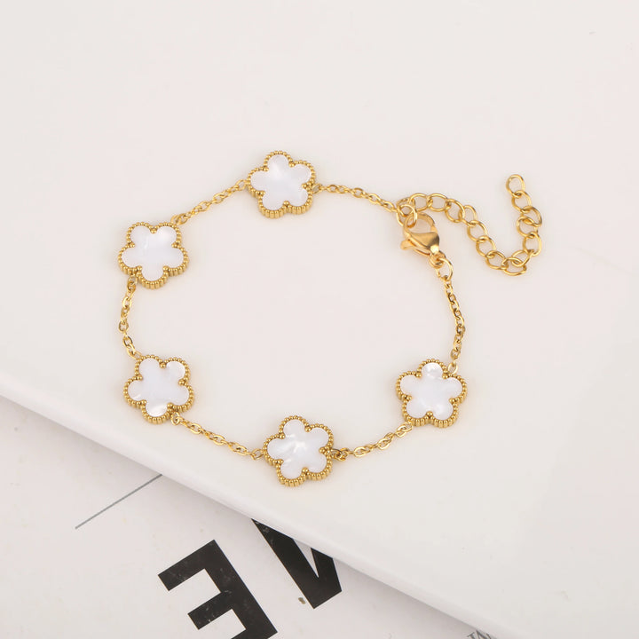 Belle Five Leaf Clover Bracelet