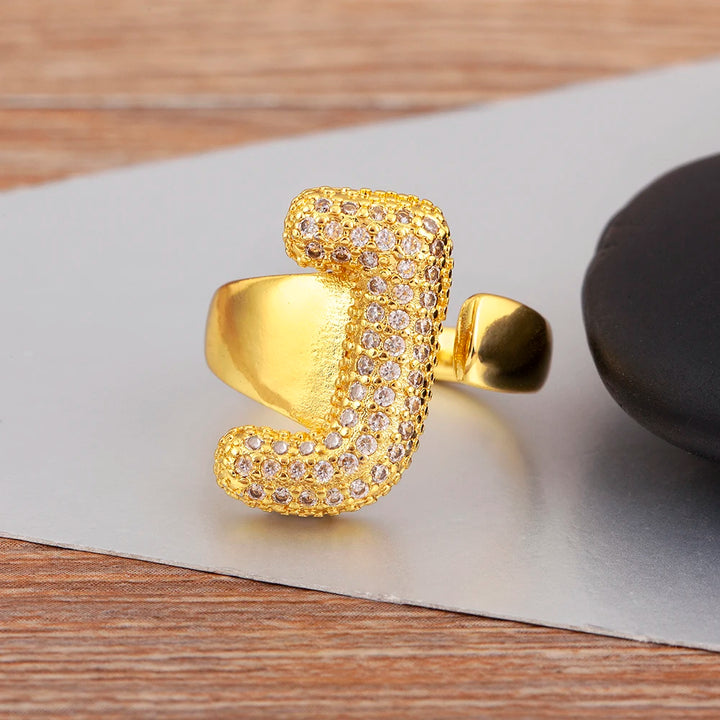 Rosa Letter Ring