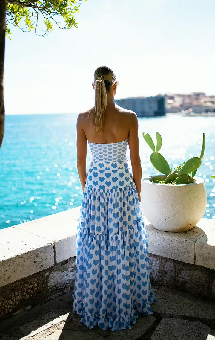 Evie Swimsuit Maxi Skirt Set