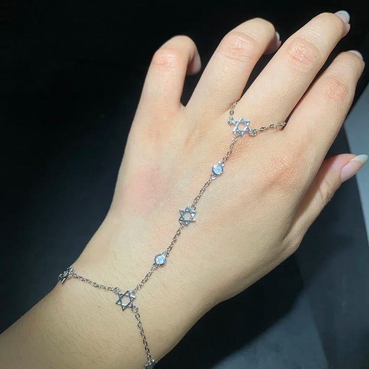 Skylar 6 Point Star Hand Chain