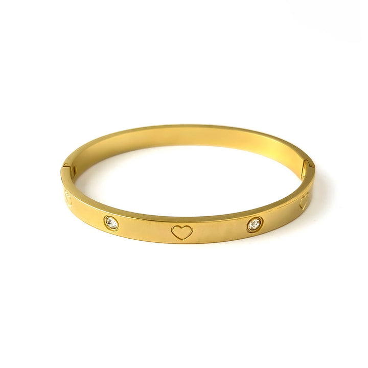 Perry Dainty Heart Zircon Bangle