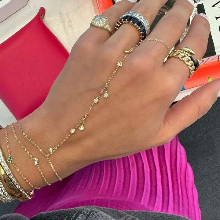 Hollis Tassel Hand Chain Bracelet