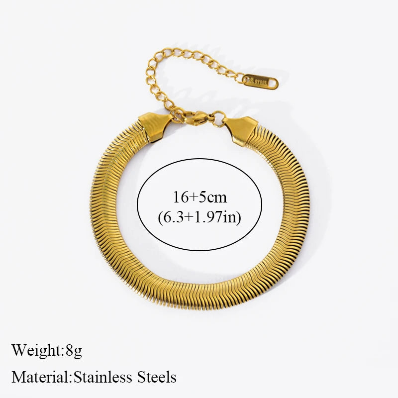 Elle Snake Weave Necklace & Bracelet Set