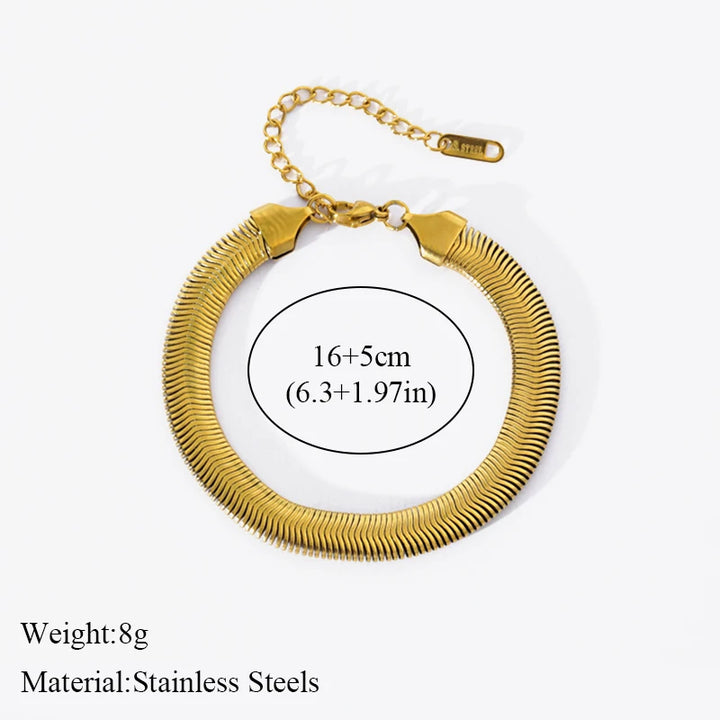 Elle Snake Weave Necklace & Bracelet Set