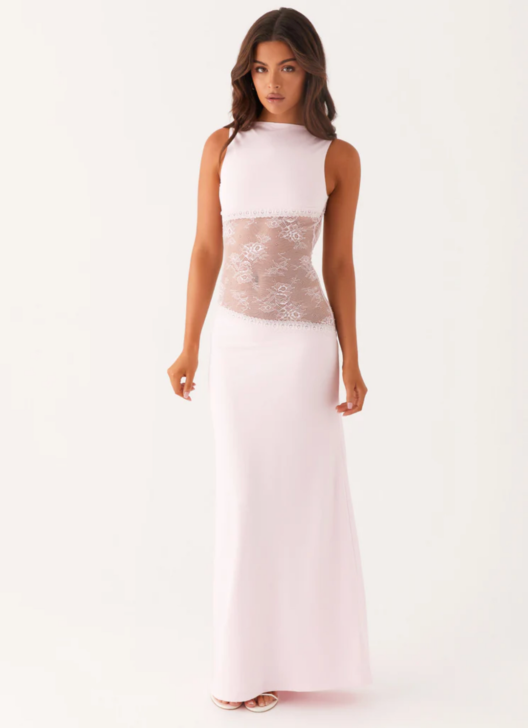 Romy Lace Waist Maxi Dress