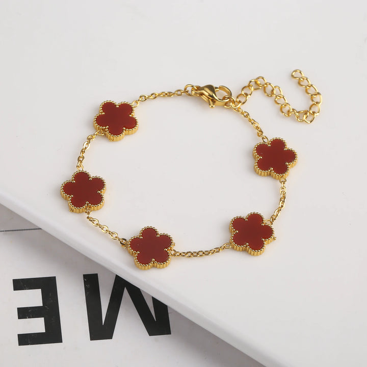 Belle Five Leaf Clover Bracelet