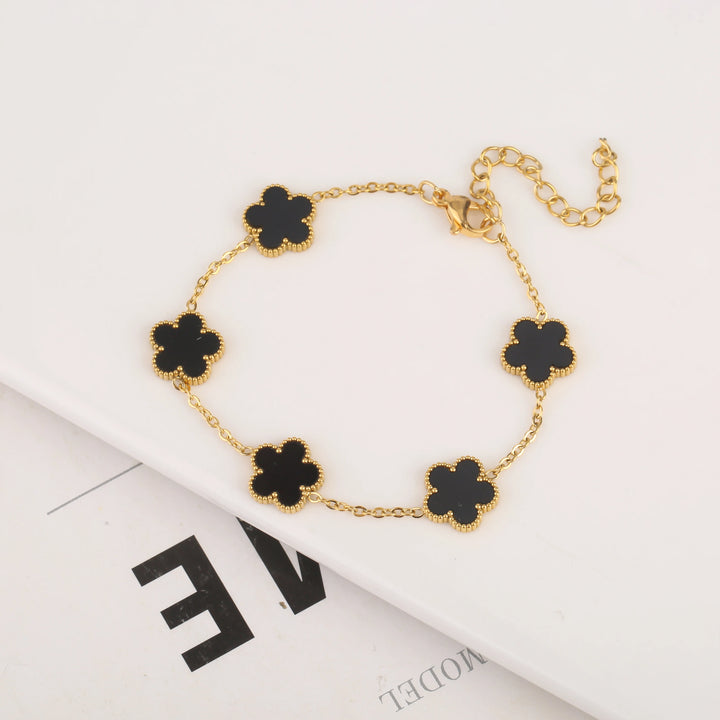 Belle Five Leaf Clover Bracelet