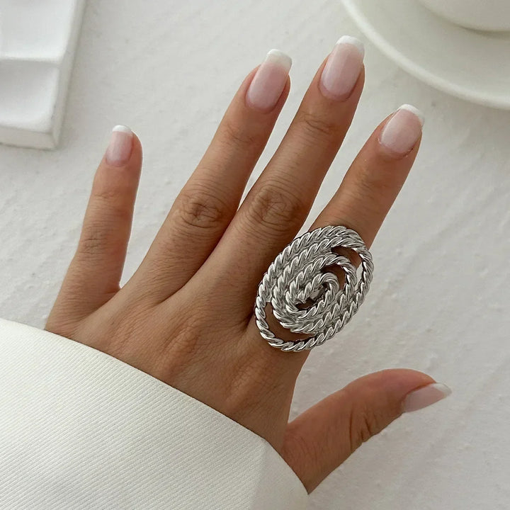 Wilhelmina Braided Swirl Ring
