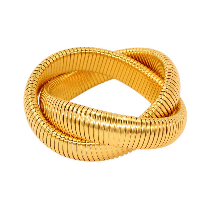 Nina Three Laps Cable Braid Bracelet