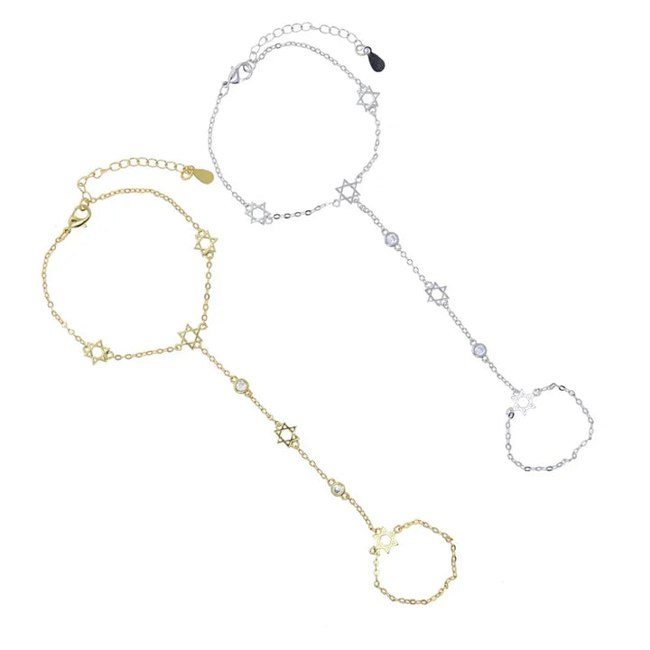 Skylar 6 Point Star Hand Chain