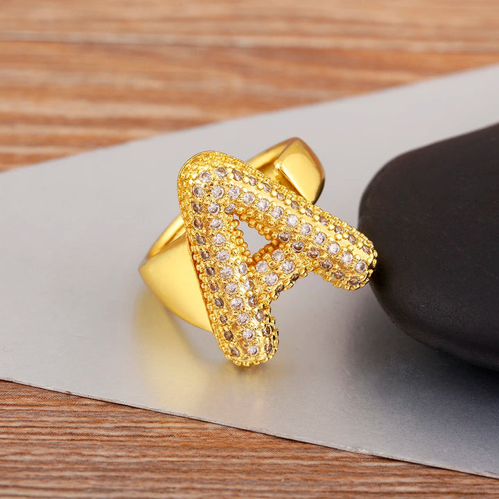 Rosa Letter Ring