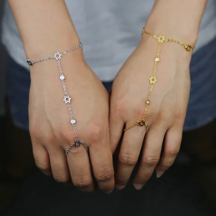 Skylar 6 Point Star Hand Chain