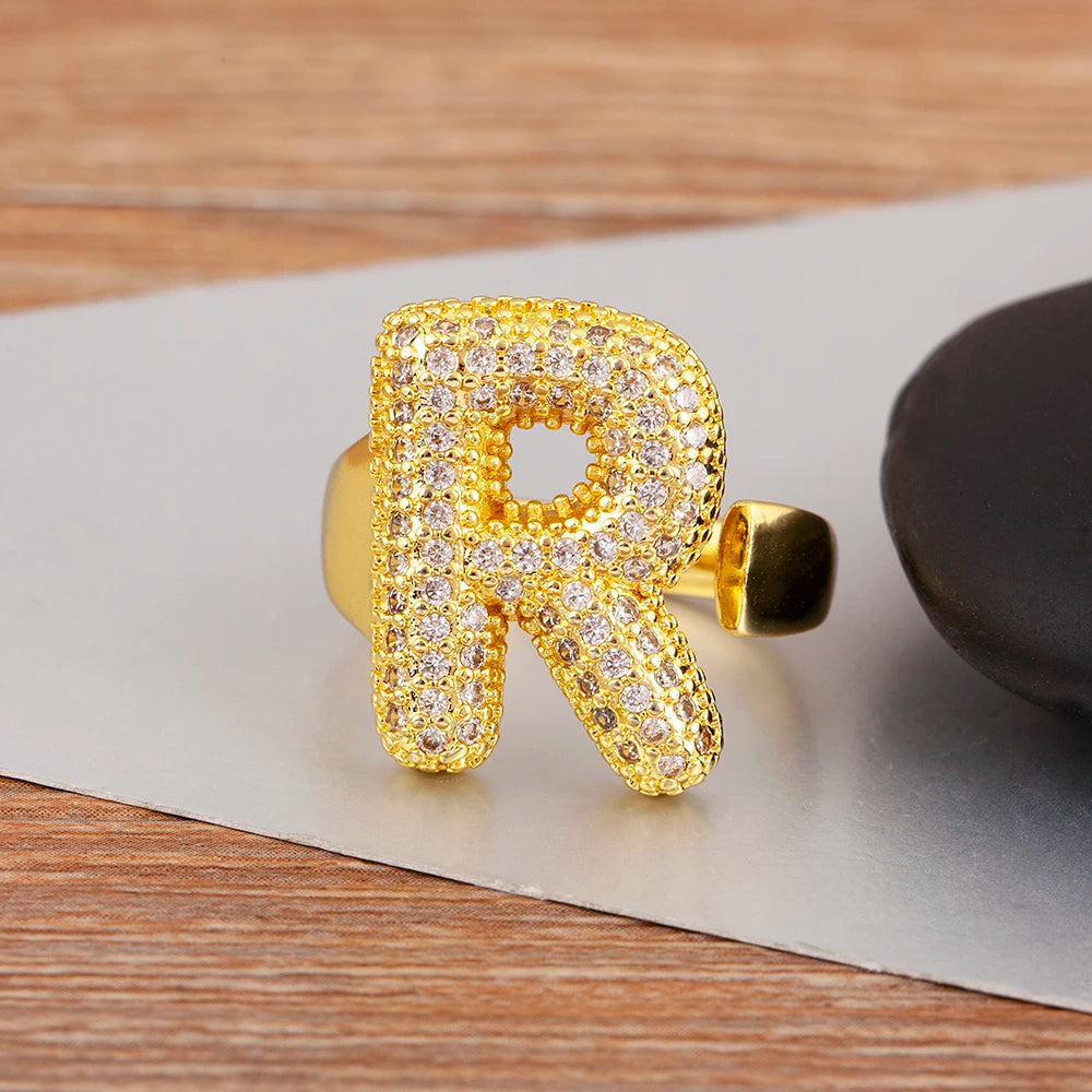 Rosa Letter Ring