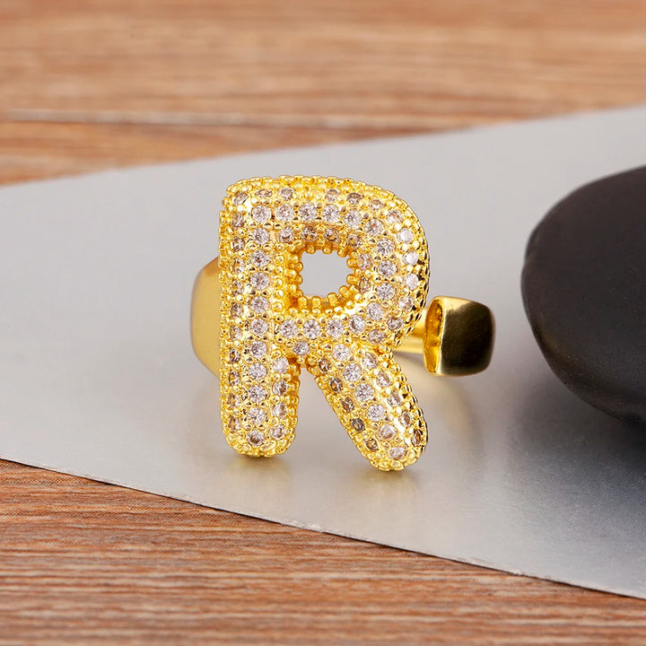 Rosa Letter Ring